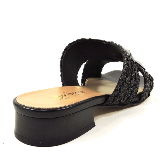 VERNISSAGE 🇮🇹 WOMEN'S BLACK FASHION COMFORT MULES - Picture 5 of 8